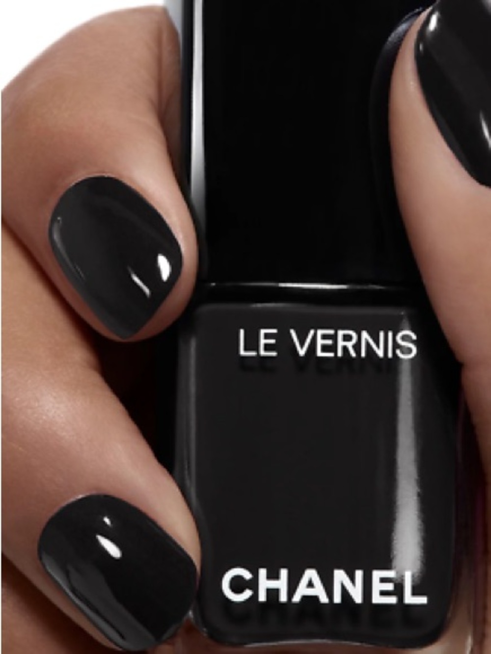 CHANEL Le Vernis High-Gloss Nail #713 Pure Black NWT